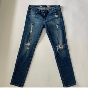 AG Stevie Distressed Stevie Skinny Jeans